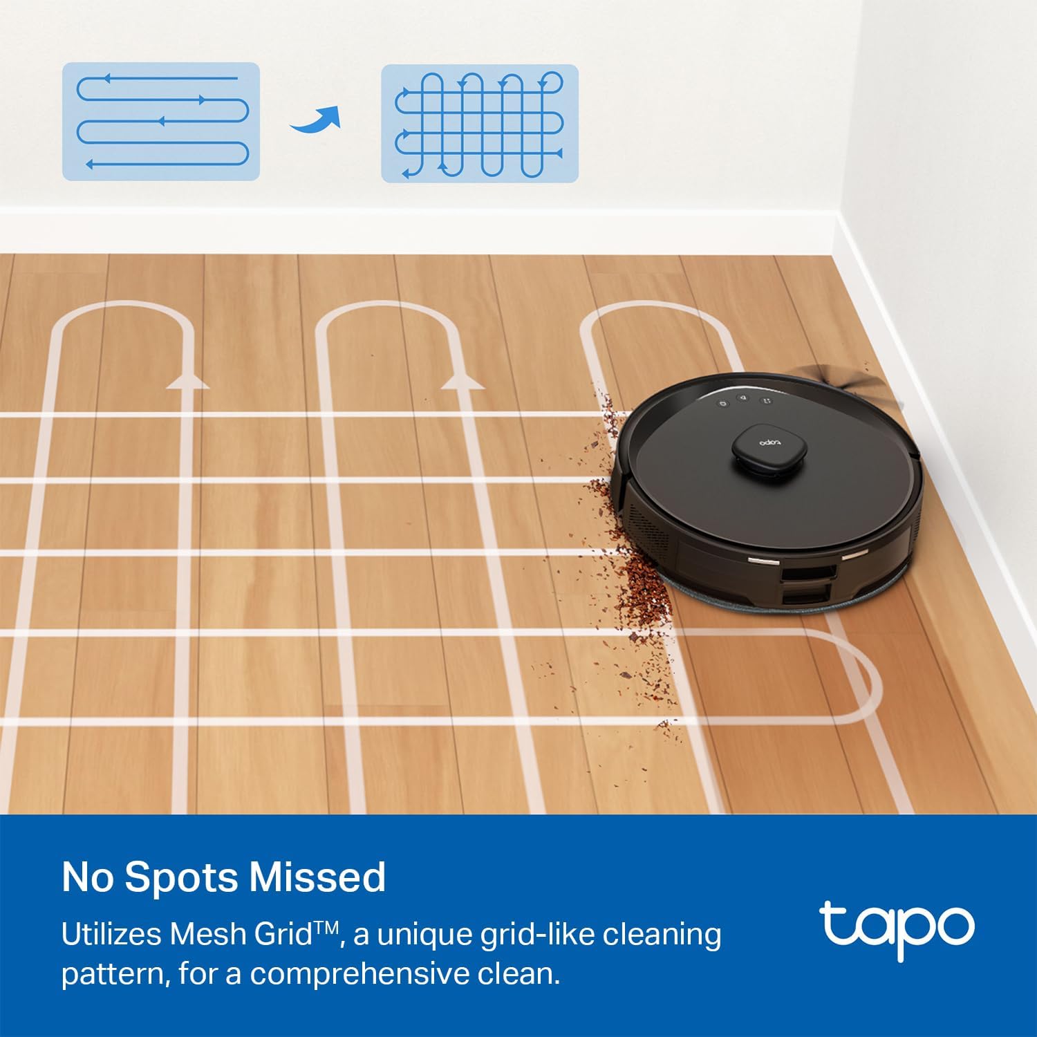Tapo LiDAR Smart Navigation Robot Vacuum and Mop, 5300Pa Max, 97%+ Dust Pickup Rate, Customizable Cleaning, Self-Charging, Works w Alexa & Google Home, RV30 Max6 Tapo LiDAR Smart Navigation Robot Vacuum and Mop, 5300Pa Max, 97%+ Dust Pickup Rate, Customizable Cleaning, Self-Charging, Works w/Alexa & Google Home, RV30 Max