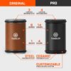 The Original Tumbler Rolling Knife Sharpener™ - Knife Sharpening Made Easy - Rolling Knife Sharpener Tool for Kitchen Knives - Knife Sharpener Kit Offers 15 & 20 Degree Sharpening (Wood)