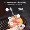 ThermoMaven 3000FT Smart Wireless Meat Thermometer, Sub-1G Long Range, 6 Sensors NIST Certified Accuracy, 2 Thin Probes, Standalone Base with Large LCD for Grill, Smoker, Oven, BBQ