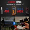 ThermoPro TempSpike Plus 600ft Wireless Meat Thermometer with 2 Color-Coded Probes, Bluetooth Meat Thermometer Wireless with LCD-Enhanced Booster for Food Cooking Grill Smoker