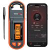 Thermopro TempSpike 600 ft Wireless Meat Thermometer Digital with Ultra-Thinner Probe, Bluetooth Meat Thermometer Wireless with LCD-Enhanced Booster for BBQ Grill Smoker Rotisserie Sous Vide