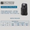Utilitech 148001 1/6-HP 115 -Volt 25-Gallon Thermoplastic Submersible utility pump