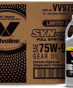 Valvoline SynPower SAE 75W-90 Full Synthetic Gear Oil 1 QT, Case of 12