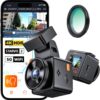 Vantrue E1 Pro 4K Mini Dash Cam Front, STARVIS 2 PlatePix HDR Night Vision Car Camera, Built-in 5G WiFi GPS, 1.54'' IPS Screen, Voice Control, 24/7 Buffered Parking Mode, Support 1TB Max