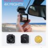 Vantrue E1 Pro 4K Mini Dash Cam Front, STARVIS 2 PlatePix HDR Night Vision Car Camera, Built-in 5G WiFi GPS, 1.54'' IPS Screen, Voice Control, 24/7 Buffered Parking Mode, Support 1TB Max