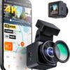Vantrue E1 Pro 4K Mini Dash Cam Front, STARVIS 2 PlatePix HDR Night Vision Car Camera, Built-in 5G WiFi GPS, 1.54'' IPS Screen, Voice Control, 24/7 Buffered Parking Mode, Support 1TB Max