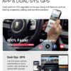 Vantrue E1 Pro 4K Mini Dash Cam Front, STARVIS 2 PlatePix HDR Night Vision Car Camera, Built-in 5G WiFi GPS, 1.54'' IPS Screen, Voice Control, 24/7 Buffered Parking Mode, Support 1TB Max