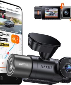 Vantrue N2X 2.7K Dash Cam Front and Inside, 5G WiFi Dual Dash Camera for Car with HDR IR Night Vision, STARVIS 2, GPS, 2.5K/60FPS, G-Sensor, 24/7 Parking Mode, Voice Control, Support 512GB Max