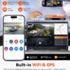Vantrue N2X 2.7K Dash Cam Front and Inside, 5G WiFi Dual Dash Camera for Car with HDR IR Night Vision, STARVIS 2, GPS, 2.5K/60FPS, G-Sensor, 24/7 Parking Mode, Voice Control, Support 512GB Max