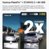 Vantrue N4 Pro S 4K 3 Channel Dash Cam w/Triple STARVIS 2, 4K+1080P+2.5K Front Inside Rear Dash Camera, 4+2.5K Dual Channel, HDR IR Night Vision, Voice Control, Parking Mode, GPS, Wi-Fi, Support 1TB