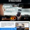 Vantrue N4S 3 Channel Front Inside Rear Dash Cam, 2.7K+1440P+1440P WiFi Dash Camera w/PlatePix™, STARVIS 2 x HDR x IR Night Vision, Voice Control, GPS, 24/7 Parking Mode, Support 1TB Max