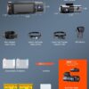 Vantrue N5 4 Channel WiFi 360° All Sides Dash Cam, STARVIS 2, IR Night Vision, 2.7K+1080P*3 Front Rear Inside Dashcam, Voice Control, GPS, 24 Hours Buffered Parking Mode Dash Camera, 512GB Max (N5)