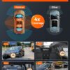 Vantrue N5 4 Channel WiFi 360° All Sides Dash Cam, STARVIS 2, IR Night Vision, 2.7K+1080P*3 Front Rear Inside Dashcam, Voice Control, GPS, 24 Hours Buffered Parking Mode Dash Camera, 512GB Max (N5)