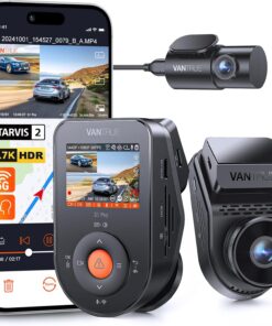 Vantrue S1 Pro AI Dash Cam Front and Rear, Dual 1440P Dash Camera w/2.7K, STARVIS 2, HDR Night Vision, 5G WiFi, 60FPS, GPS, Voice Control,24/7 Parking Mode, Support 1TB Max