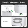 Waykar 120 Pints 2025 Energy Star Home Dehumidifier for Spaces up to 6,000 Sq. Ft, Ideal for Basement, Bathroom and Large Room with Drain Hose, Portable, Auto Defrost and Self-Drying