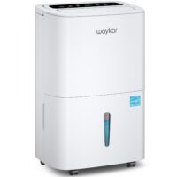 Waykar 150 Pints 2025 Energy Star Dehumidifier for Spaces up to 7,000 Sq. Ft at Commercial and Industrial Large Room, Warehouse, Storage, Home, Basement, with Drain Hose, Auto Defrost, Self-Drying