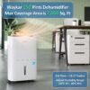 Waykar 150 Pints 2025 Energy Star Dehumidifier for Spaces up to 7,000 Sq. Ft at Commercial and Industrial Large Room, Warehouse, Storage, Home, Basement, with Drain Hose, Auto Defrost, Self-Drying