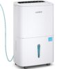 Waykar 150 Pints 2025 Energy Star Dehumidifier with Pump for Spaces up to 7,000 Sq. Ft at Commercial and Industrial Large Room, Warehouse, Home, Basement, with Drain Hose, Auto Defrost, Self-Drying
