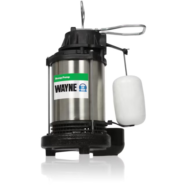Wayne 58321-WYN3 3/4-HP 120 -Volt 92-Gallon Stainless steel Submersible sump pump Wayne 58321-WYN3 3/4-HP 120 -Volt 92-Gallon Stainless steel Submersible sump pump