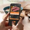 Wireless Meat Thermometer with App Control, 600FT Bluetooth Range, Dual Probes & 6 Sensors, 0.5S Instant Read, LCD Display, IP67 Waterproof Real-Time Monitoring & Smart Alerts for BBQ, Grill, Oven Wireless Meat Thermometer with App Control, 600FT Bluetooth Range, Dual Probes & 6 Sensors, 0.5S Instant Read, LCD Display, IP67 Waterproof Real-Time Monitoring & Smart Alerts for BBQ, Grill, Oven