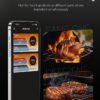 Wireless Meat Thermometer with App Control, 600FT Bluetooth Range, Dual Probes & 6 Sensors, 0.5S Instant Read, LCD Display, IP67 Waterproof Real-Time Monitoring & Smart Alerts for BBQ, Grill, Oven Wireless Meat Thermometer with App Control, 600FT Bluetooth Range, Dual Probes & 6 Sensors, 0.5S Instant Read, LCD Display, IP67 Waterproof Real-Time Monitoring & Smart Alerts for BBQ, Grill, Oven
