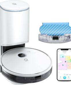 Yeedi vac Station Robot Vacuum and Mop - Self Emptying 3-in-1 Cleaner,200-Min Runtime,3000Pa Suction, Smart Mapping, Carpet Detection, Alexa Compatible, Wi-Fi Connected