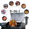 Z GRILLS Wood Pellet Grill Smoker with PID 3.0 Controller, 459 SQ.IN, 450°F Max Temperature, 8 in-1 BBQ Grill, LCD Screen, Meat Probes, Rain Cover, Backyard Camping Bake and Roast, 450E