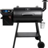 Z GRILLS ZPG-550B2 Wood Pellet Grill & Smoker with PID 3.0 Controller, 553 sq in Cooking Area, Meat Probe, Hopper Cleanout, 8 in 1 BBQ Grill Outdoor Auto Temperature Control, Black
