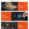 Z GRILLS ZPG-550B2 Wood Pellet Grill & Smoker with PID 3.0 Controller, 553 sq in Cooking Area, Meat Probe, Hopper Cleanout, 8 in 1 BBQ Grill Outdoor Auto Temperature Control, Black