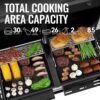 ZH3005 2-Burner Gas and Charcoal Combo Grill with Side Burner, 34,000 BTU Dual Fuel Grill, 823 Sq. In. Cooking Area, for Outdoor Patio Garden Picnic Backyard Cooking, Black