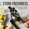 Zulay Kitchen Cast Iron Juicer - Easy-to-Clean Heavy-Duty Manual Juicer, Professional Citrus Juicer - Stainless Steel Lemon Squeezer - Manual Citrus Press & Orange Squeezer - Orange Juicer (Black)