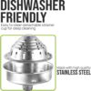 Zulay Kitchen Cast Iron Juicer - Easy-to-Clean Heavy-Duty Manual Juicer, Professional Citrus Juicer - Stainless Steel Lemon Squeezer - Manual Citrus Press & Orange Squeezer - Orange Juicer (Black)
