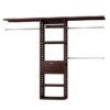 allen + roth Hartford Reach-in Tower system Java Ventilated Shelving Wood Closet System