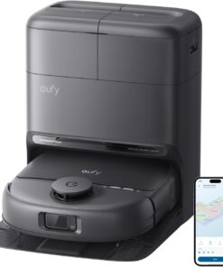 eufy Robot Vacuum C28, HydroJet™ Self-Cleaning Roller Mop, DuoSpiral™ Detangle Brush, 15,000 Pa Turbo High Suction, 5-in-1 Robot Vacuum and AI Obstacle Avoidance