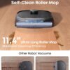 eufy Robot Vacuum E28, 20,000 Pa Suction, Roller Mop with HydroJet System, Portable Carpet for Deep Cleaning,All-in-One Robot Vacuum and Mop Combo, Zero-Tangling, Corner-to-Edge Cleaning (Upgraded)