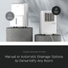 hOmeLabs Dehumidifier for Home, Office, Basements with Powerful Moisture Removal, Humidity Control, Auto Shut-off, Quiet Operation - 6,000 Sq Ft Rooms (40 Pint MAX 104 Pint at 95°F, 90% RH) with Pump