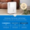 hOmeLabs Dehumidifier for Home, Office, Basements with Powerful Moisture Removal, Humidity Control, Auto Shut-off, Quiet Operation - 7,000 Sq Ft Wi-Fi (50 Pint MAX 120 Pint at 95°F, 90% RH)