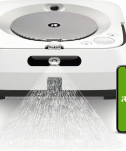 iRobot Braava Jet M6 (6110) Ultimate Robot Mop- Wi-Fi Connected, Precision Jet Spray, Smart Mapping, Works with Alexa, Ideal for Multiple Rooms, Recharges and Resumes, White