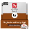 illy Coffee K Cup, Pods for Keurig Machines, Brasile Single Origin Roast, 100% Arabica, Premium Italian Coffee, 10 Count, 6 Pack