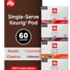 illy Coffee K Cup, Pods for Keurig Machines, Classico, Intenso, Brasile & Colombia Single Origin Medium Roasts, 100% Arabica, Premium Italian Coffee, 10 Count, 6 Variety Pack