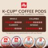 illy Coffee K Cup, Pods for Keurig Machines, Classico, Intenso, Brasile & Colombia Single Origin Medium Roasts, 100% Arabica, Premium Italian Coffee, 10 Count, 6 Variety Pack