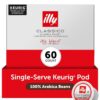 illy Coffee K Cup, Pods for Keurig Machines Classico Medium Roast, 100% Arabica, Premium Italian Coffee, 10 Count, 6 Pack