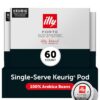 illy Coffee K Cup, Pods for Keurig Machines, Forte Dark Roast, 100% Arabica, Premium Italian Coffee, 10 Count, 6 Pack