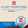 illy Decaf Coffee K Cup, Pods for Keurig Machines, Classico Decaffeinated Medium Roast, 100% Arabica, Premium Italian Coffee, 10 Count, 6 Pack