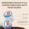 illy Decaf Coffee K Cup, Pods for Keurig Machines, Classico Decaffeinated Medium Roast, 100% Arabica, Premium Italian Coffee, 10 Count, 6 Pack