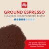 illy Decaf Ground Espresso Coffee, Classico Decaffeinated Medium Roast, 100% Arabica, Premium Italian Coffee, Pre-Ground for Espresso Machines, 8.8oz, 6 Pack illy Decaf Ground Espresso Coffee, Classico Decaffeinated Medium Roast, 100% Arabica, Premium Italian Coffee, Pre-Ground for Espresso Machines, 8.8oz, 6 Pack