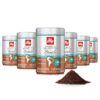 illy Ground Coffee, Brasile Regenerative Agriculture Medium Roast, 100% Arabica, Premium Italian Coffee, Ideal for Espresso, Drip, Moka and French Press Brewing, 8.8oz, 6 Pack