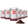illy Ground Drip Coffee, Intenso Dark Roast, 100% Arabica, Premium Italian Coffee, Pre-Ground for Drip Brewers, 8.8oz, 6 Pack