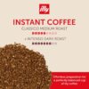 illy Instant Coffee, Classico Medium & Intenso Dark Roasts, 100% Arabica, Premium Italian Coffee, 3.3oz, 6 Variety Pack