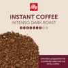 illy Instant Coffee, Intenso Dark Roast, 100% Arabica, Premium Italian Coffee, 3.3oz, 6 Pack